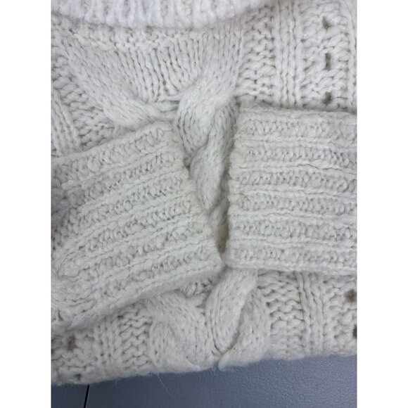 Smartwool women's XS ivory moon ridge boyfriend wool blend oversized sweater - Picture 9 of 10